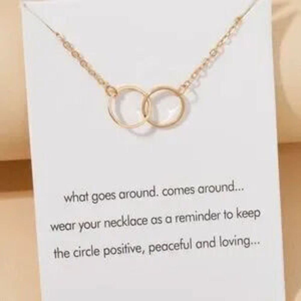 Karma Circle of Life Dainty Necklace